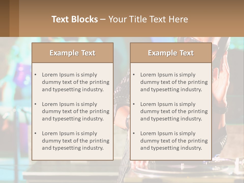 Clubbing Entertainment Party PowerPoint Template