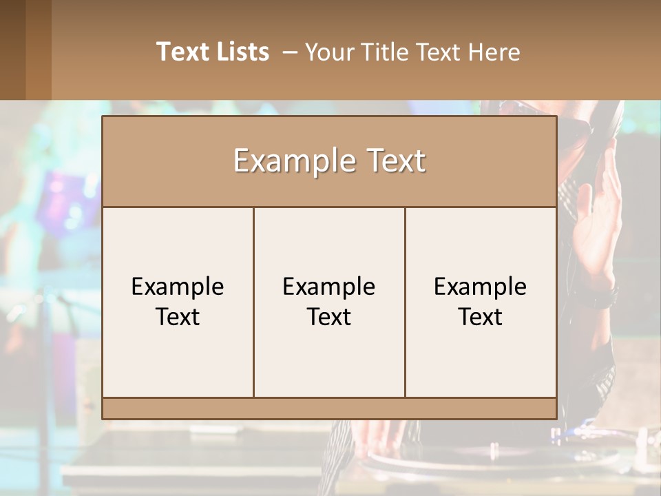 Clubbing Entertainment Party PowerPoint Template