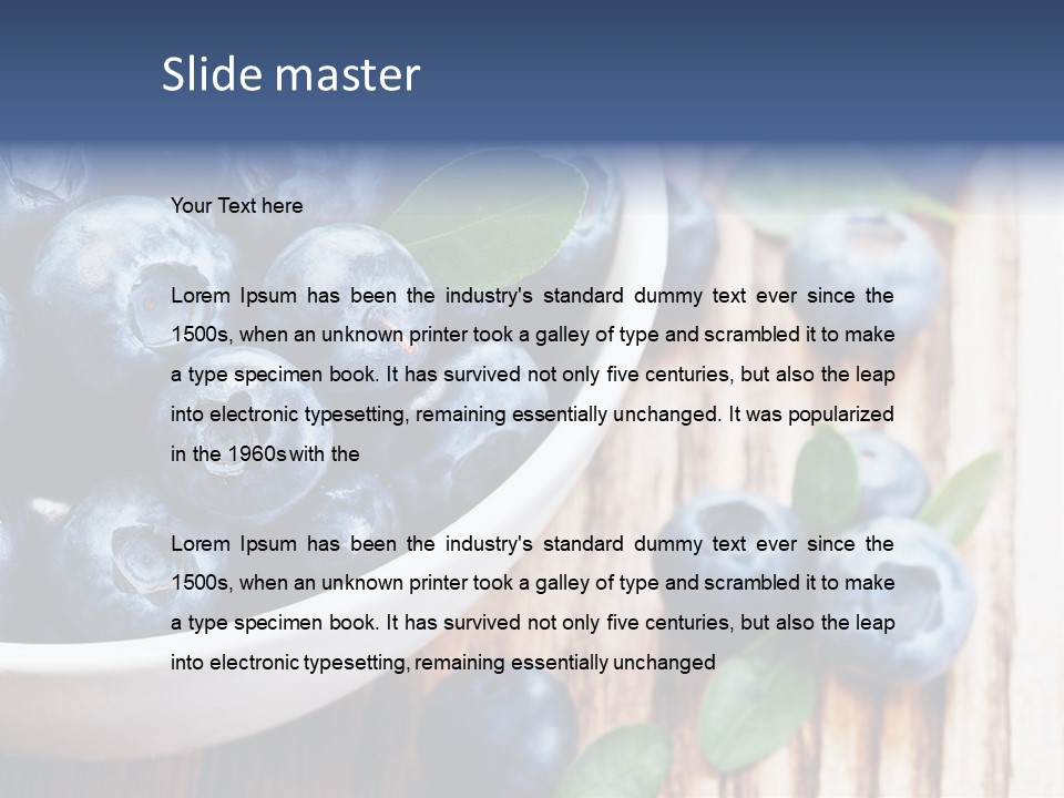 Fruit Blackberry Nature PowerPoint Template