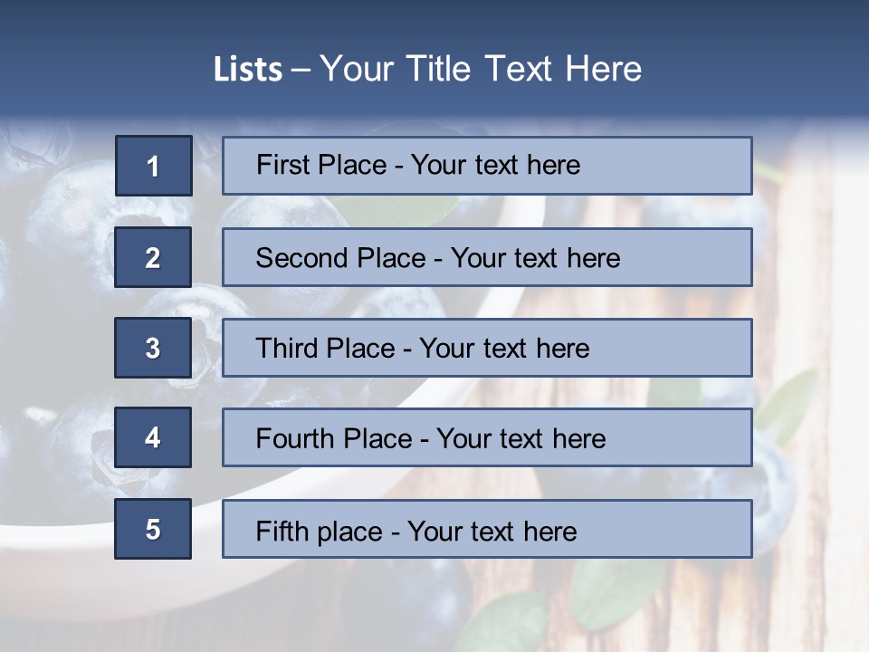 Fruit Blackberry Nature PowerPoint Template