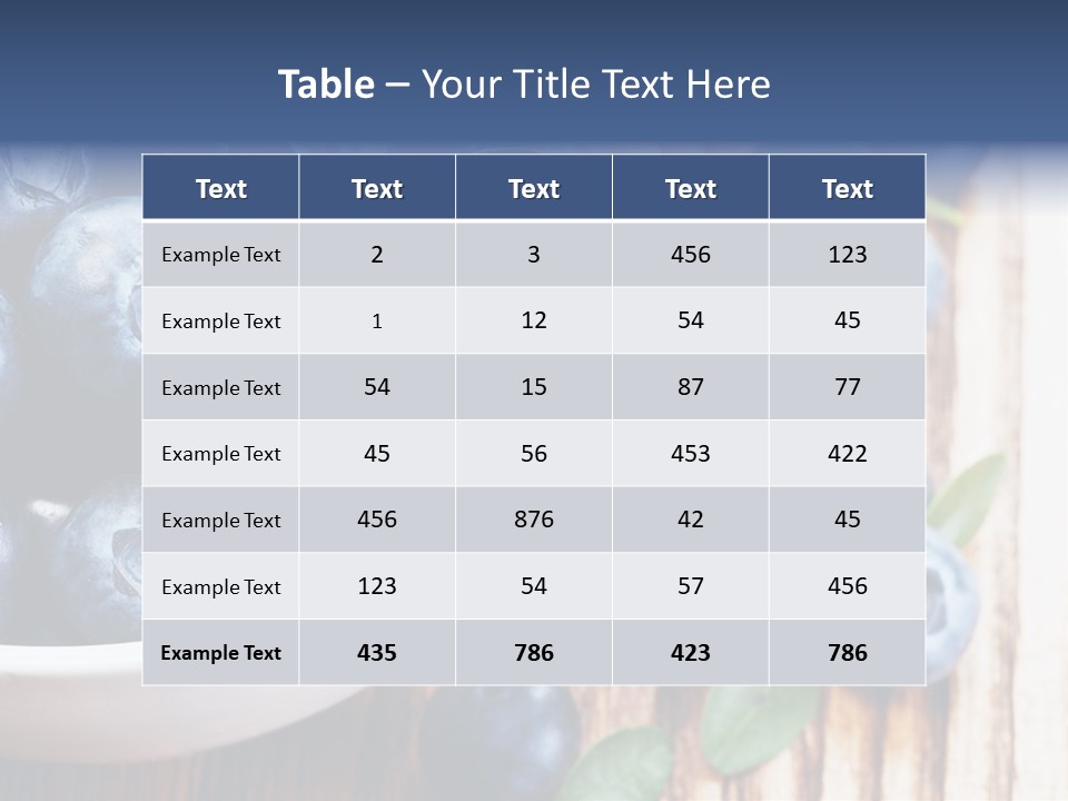 Fruit Blackberry Nature PowerPoint Template