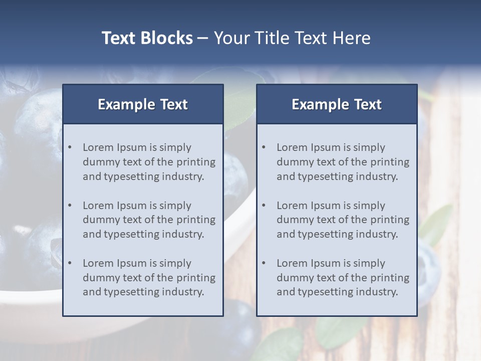 Fruit Blackberry Nature PowerPoint Template