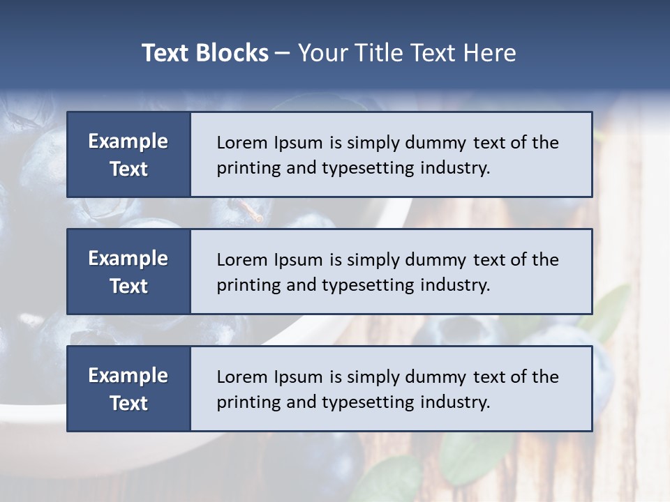 Fruit Blackberry Nature PowerPoint Template