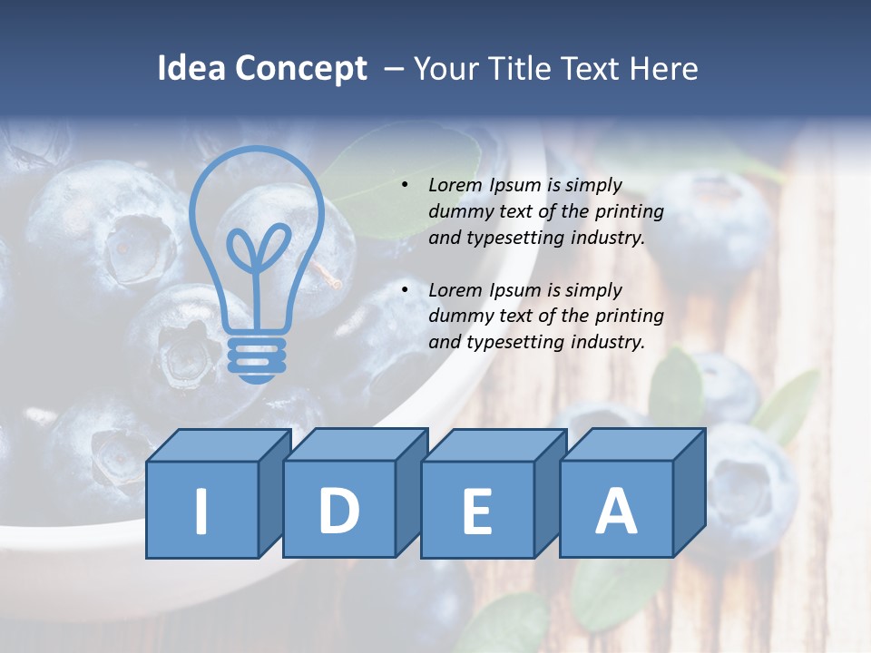 Fruit Blackberry Nature PowerPoint Template