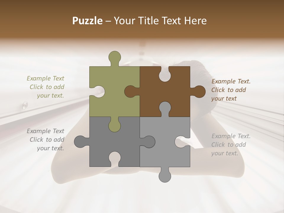 Lamp Smiling Bed PowerPoint Template