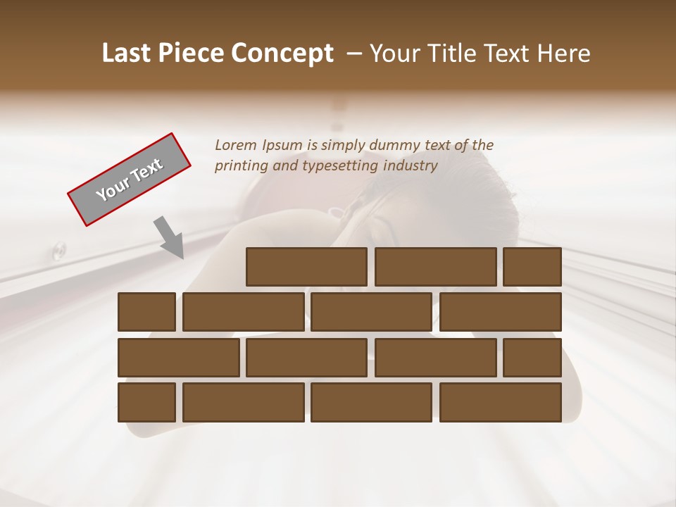 Lamp Smiling Bed PowerPoint Template