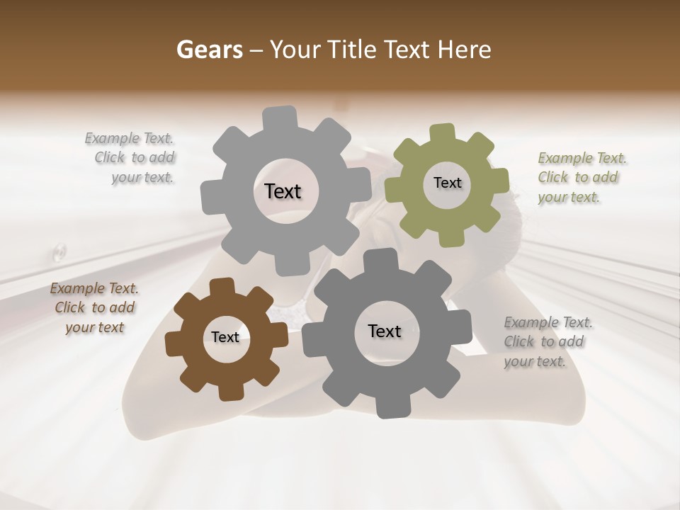 Lamp Smiling Bed PowerPoint Template