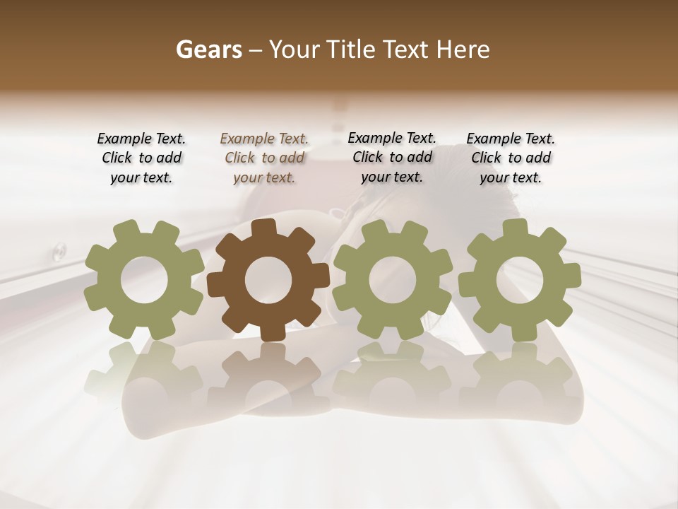 Lamp Smiling Bed PowerPoint Template