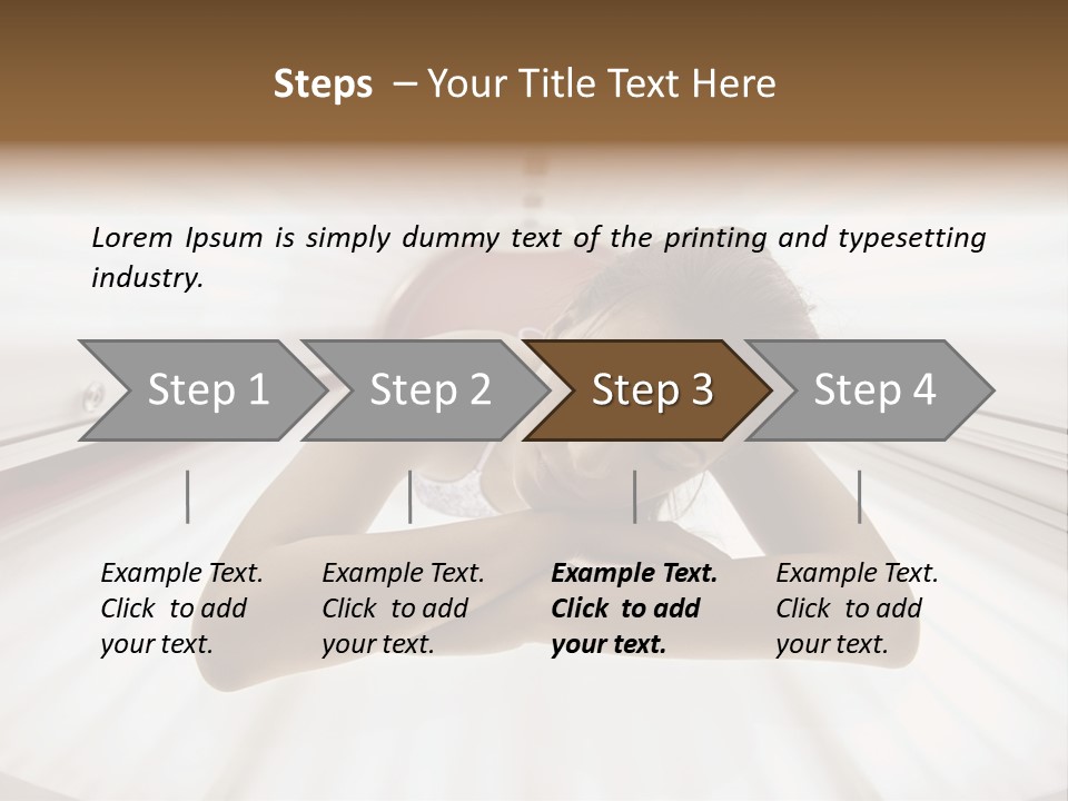 Lamp Smiling Bed PowerPoint Template