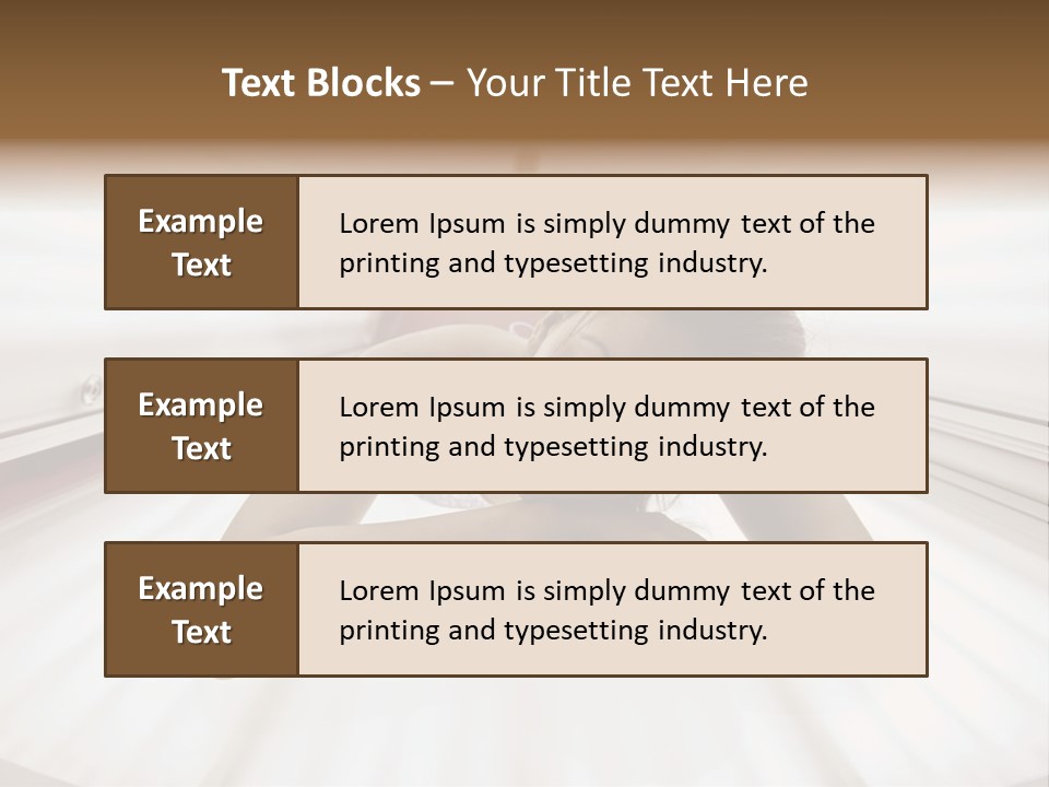 Lamp Smiling Bed PowerPoint Template