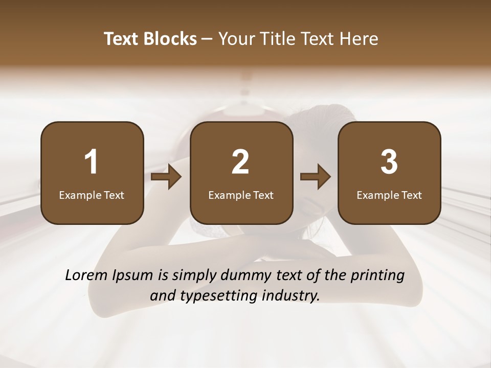 Lamp Smiling Bed PowerPoint Template