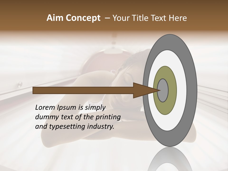 Lamp Smiling Bed PowerPoint Template