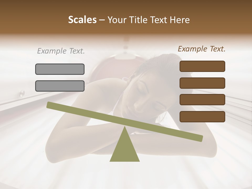 Lamp Smiling Bed PowerPoint Template