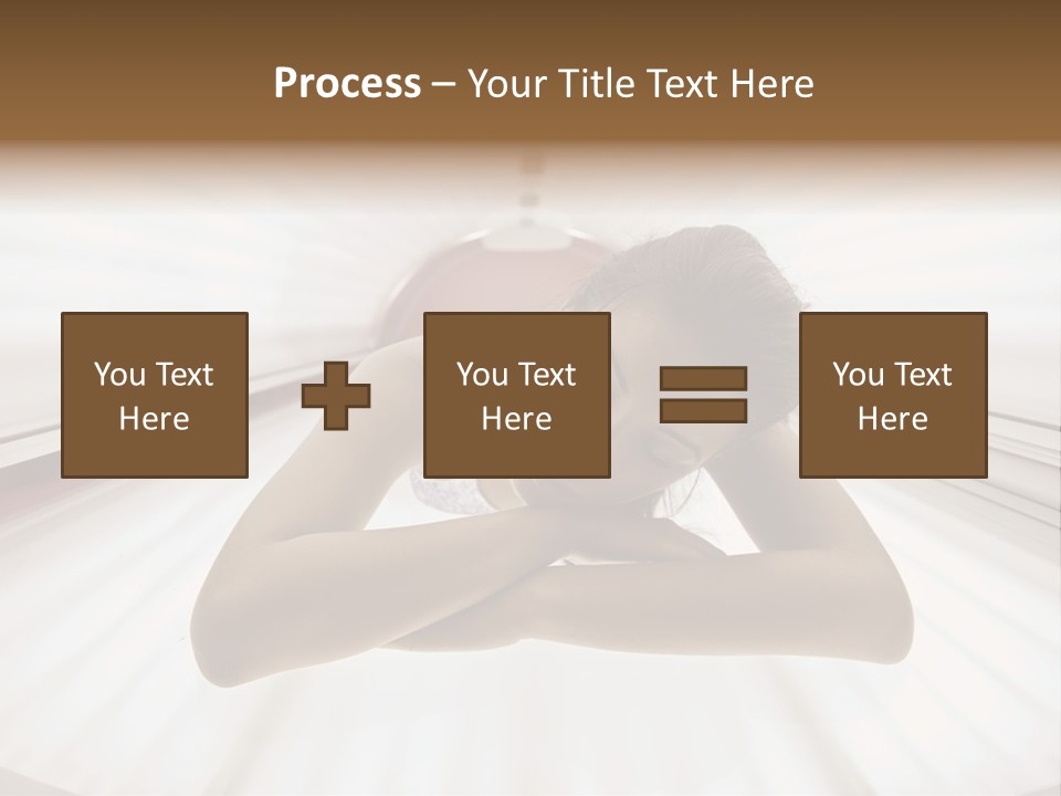Lamp Smiling Bed PowerPoint Template