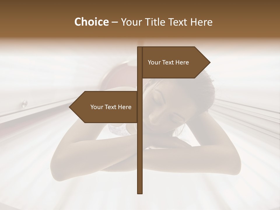 Lamp Smiling Bed PowerPoint Template