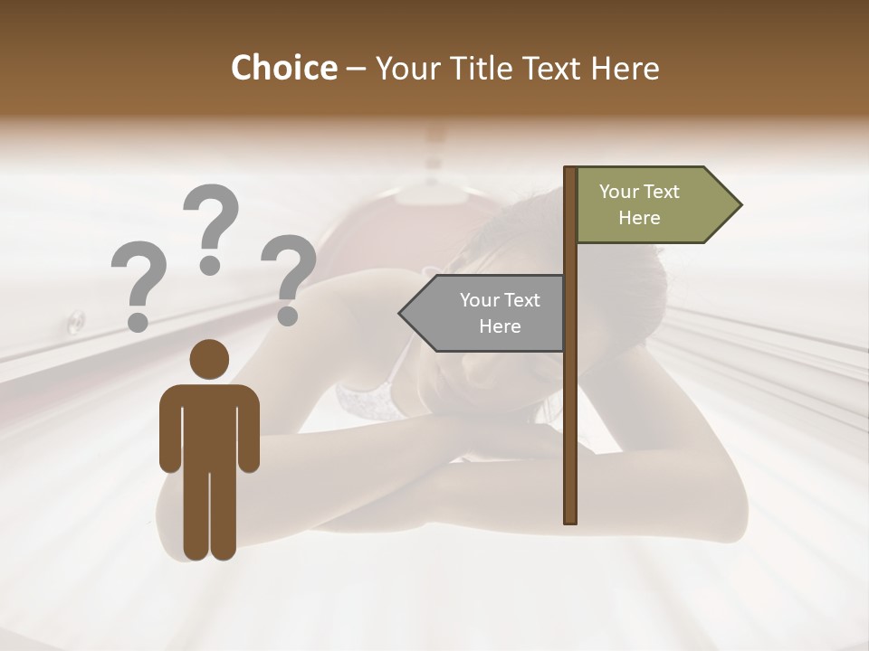 Lamp Smiling Bed PowerPoint Template