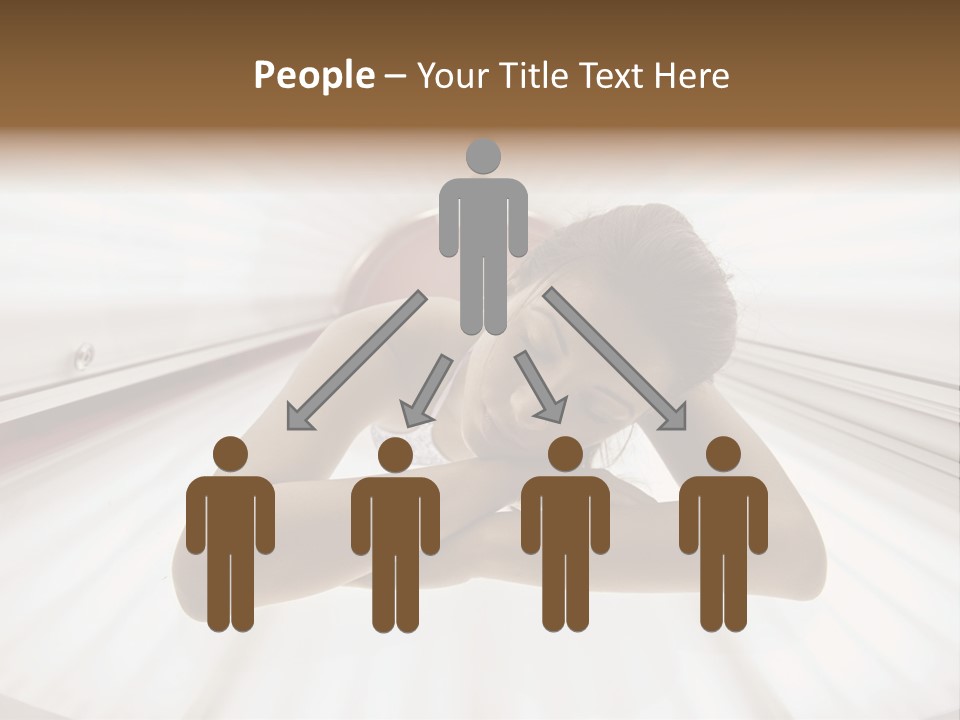 Lamp Smiling Bed PowerPoint Template