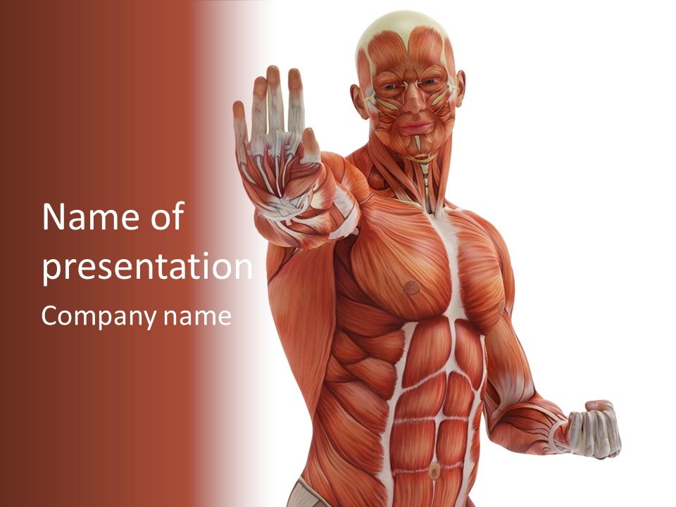Angle Body Illustration PowerPoint Template