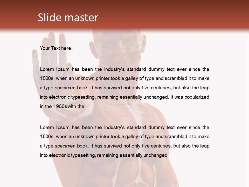 Angle Body Illustration PowerPoint Template