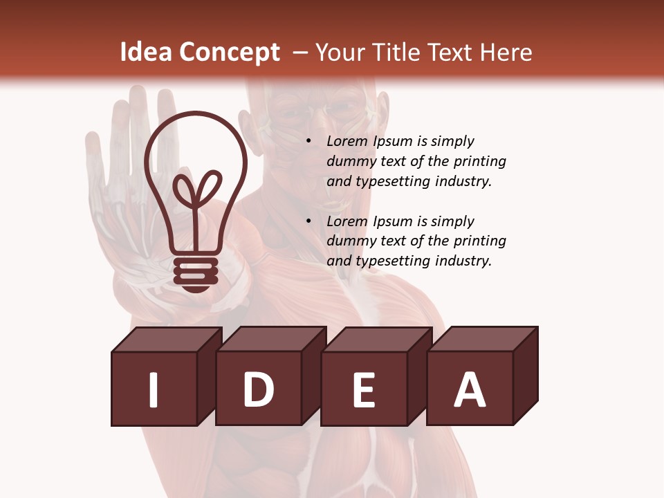 Angle Body Illustration PowerPoint Template