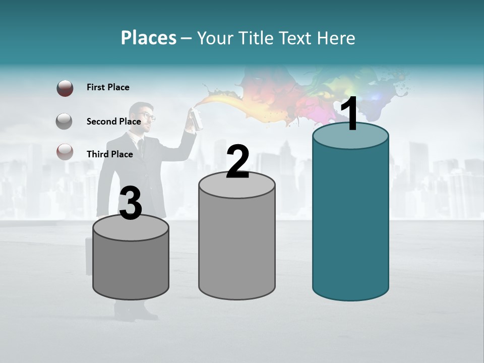 Man Way Paint PowerPoint Template