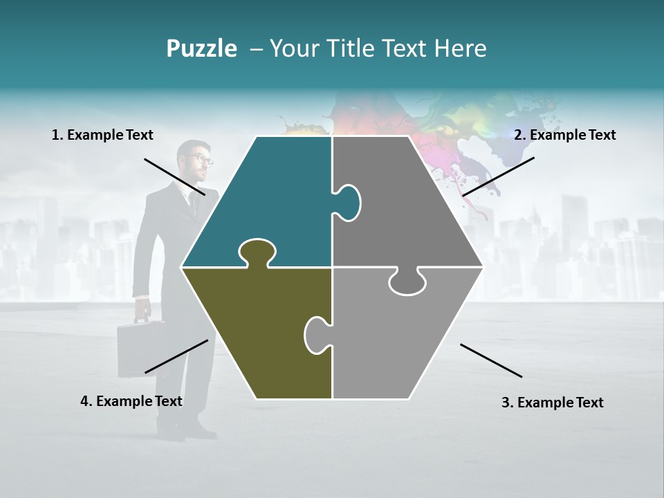 Man Way Paint PowerPoint Template