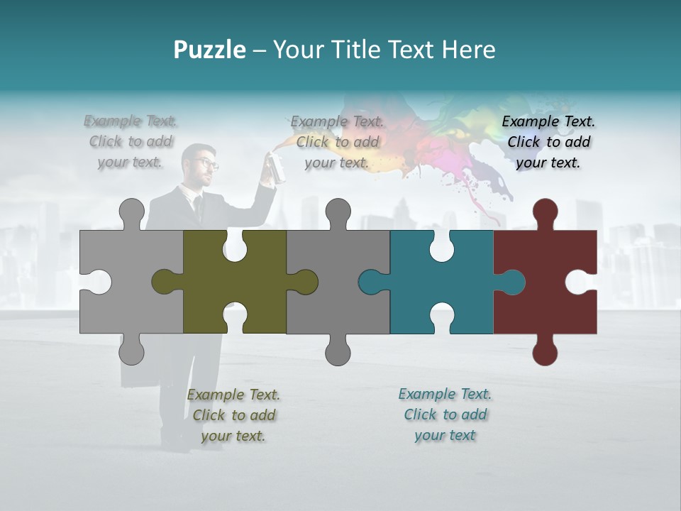 Man Way Paint PowerPoint Template