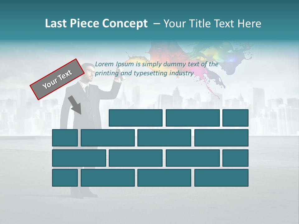 Man Way Paint PowerPoint Template