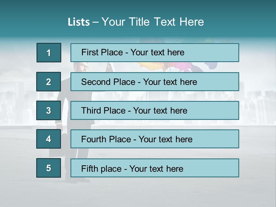 Man Way Paint PowerPoint Template