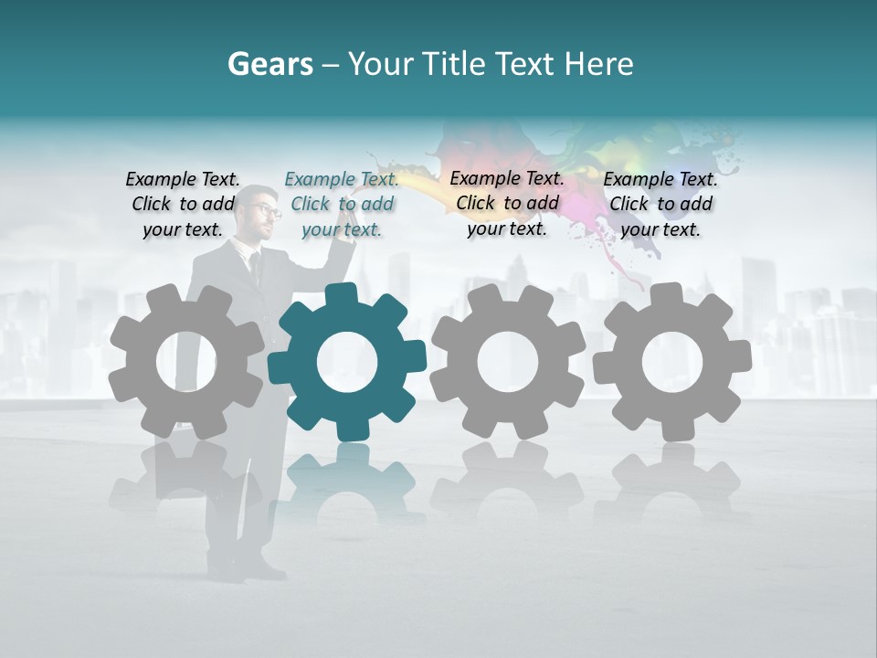 Man Way Paint PowerPoint Template