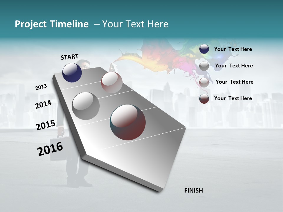 Man Way Paint PowerPoint Template