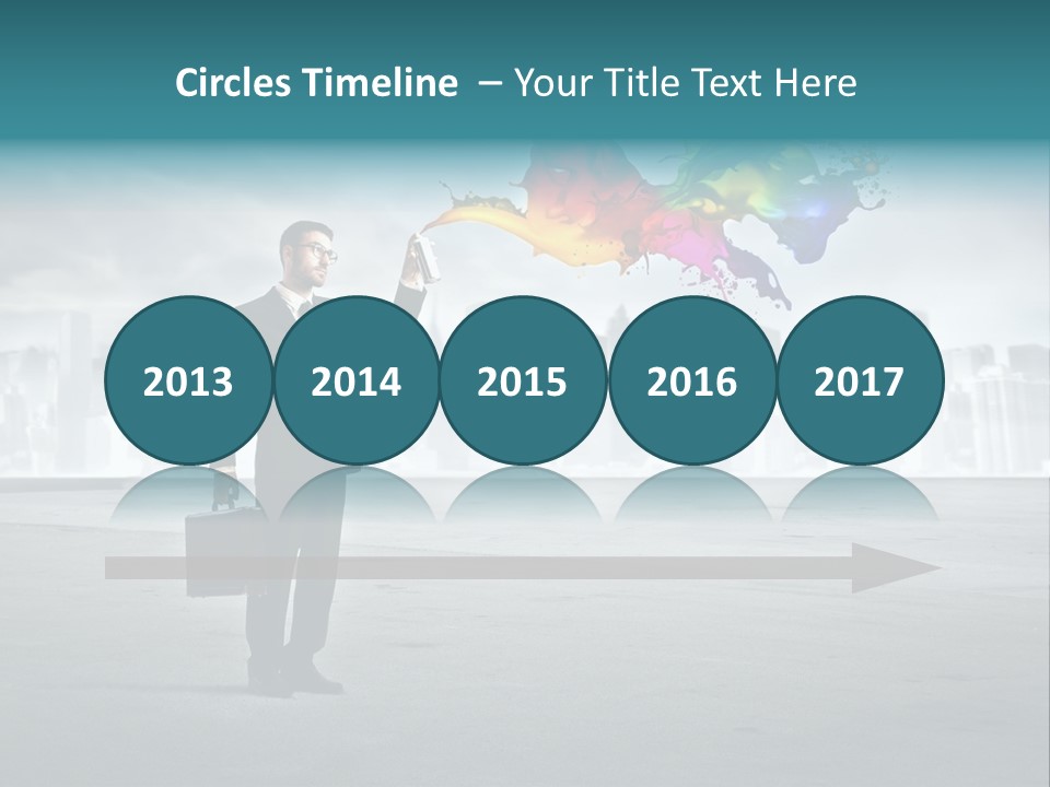 Man Way Paint PowerPoint Template