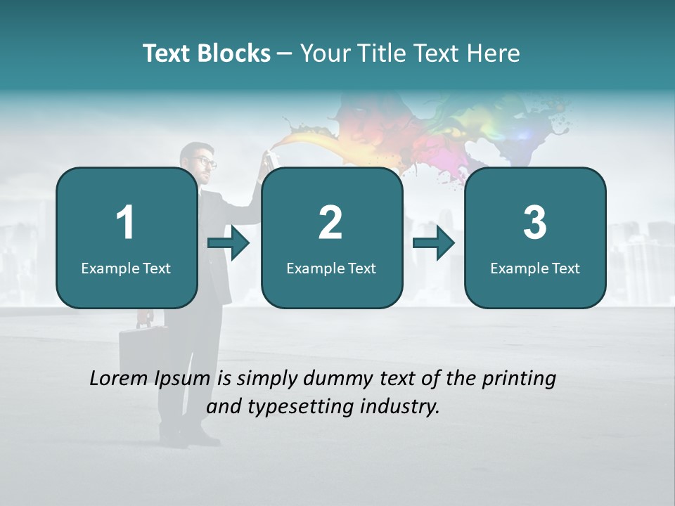 Man Way Paint PowerPoint Template