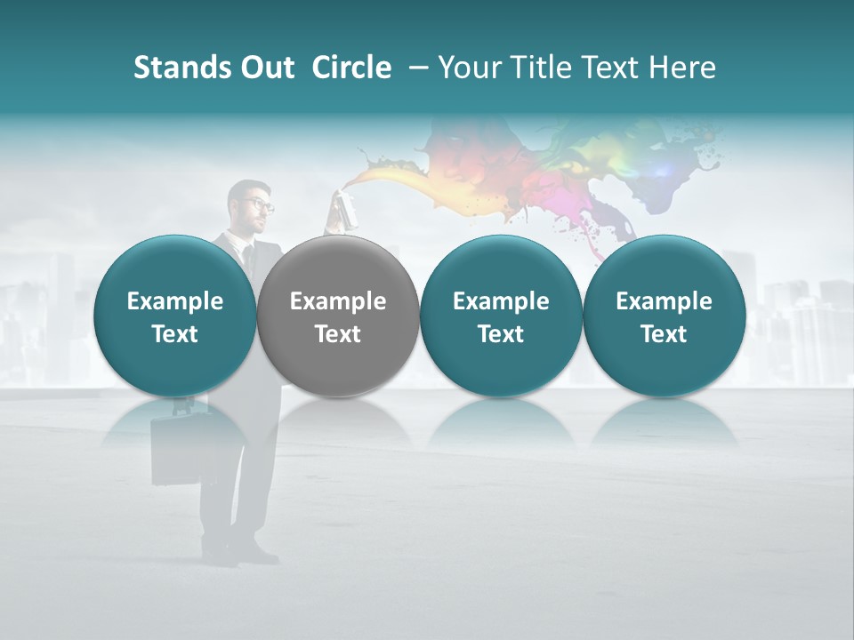 Man Way Paint PowerPoint Template