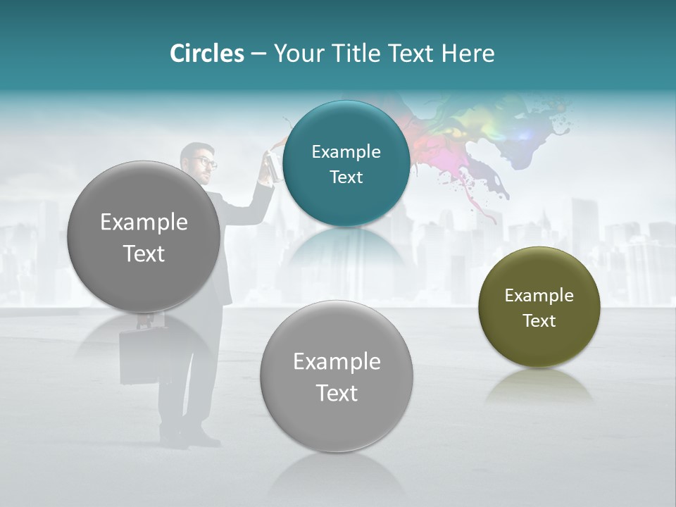 Man Way Paint PowerPoint Template