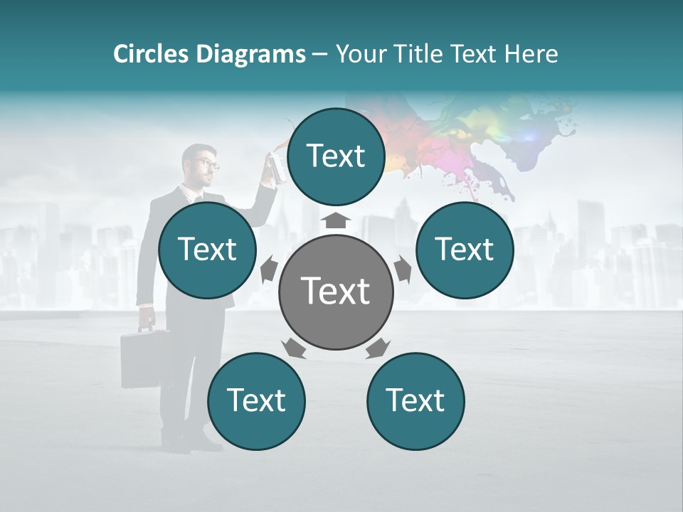 Man Way Paint PowerPoint Template