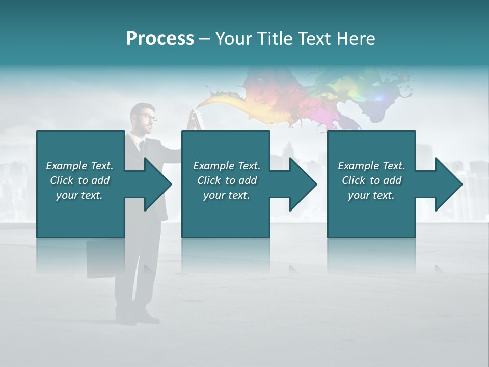Man Way Paint PowerPoint Template