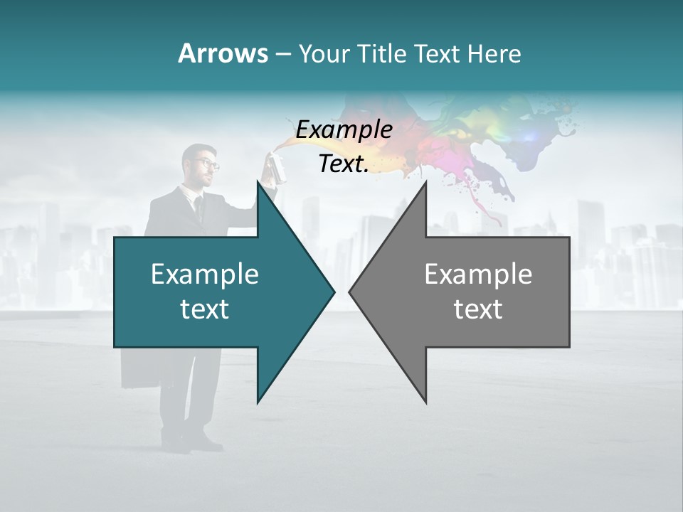 Man Way Paint PowerPoint Template