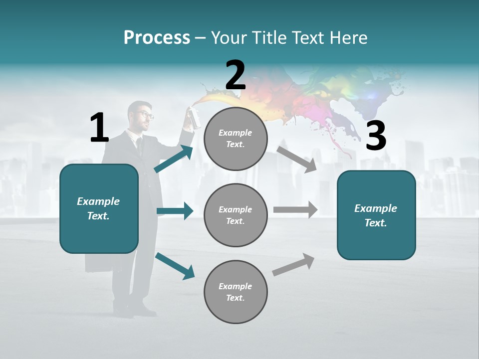 Man Way Paint PowerPoint Template