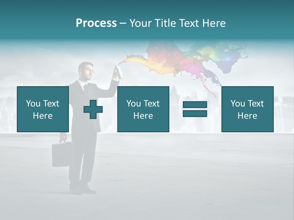 Man Way Paint PowerPoint Template