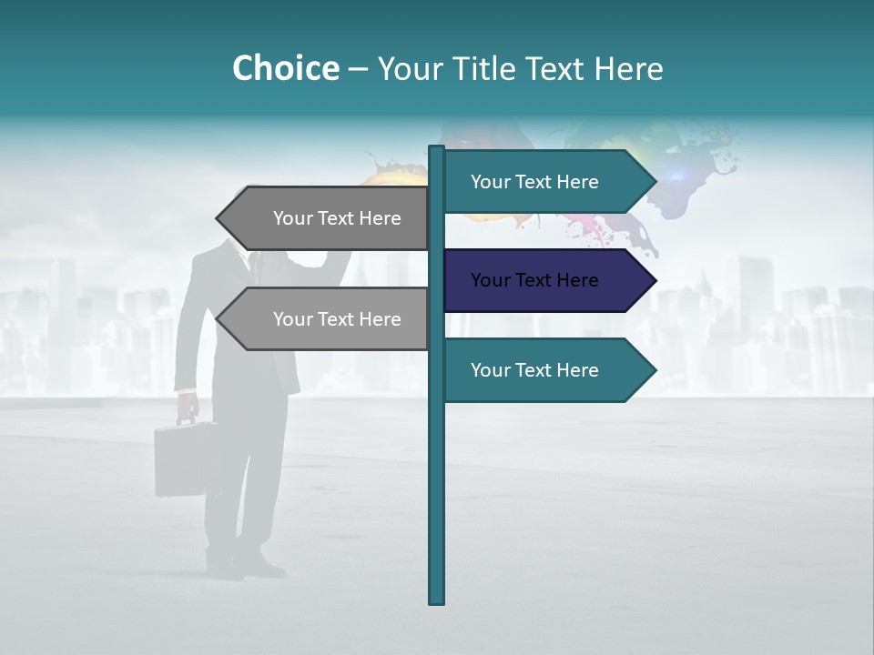 Man Way Paint PowerPoint Template
