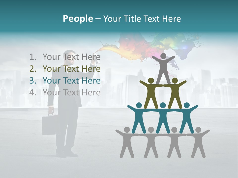 Man Way Paint PowerPoint Template