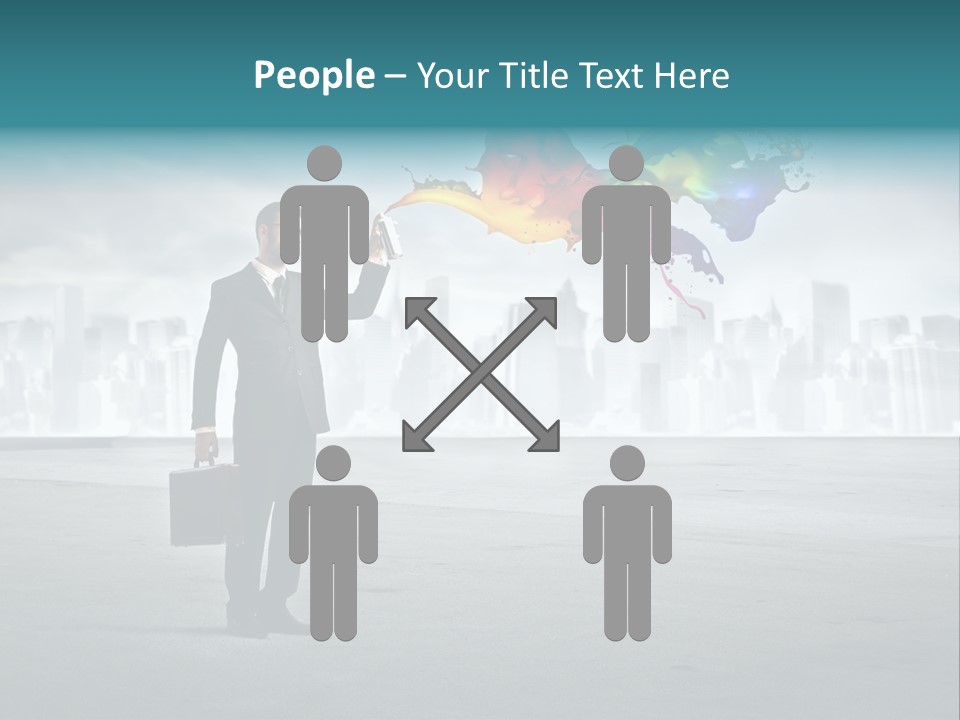 Man Way Paint PowerPoint Template