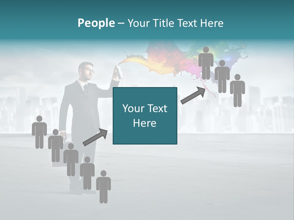 Man Way Paint PowerPoint Template