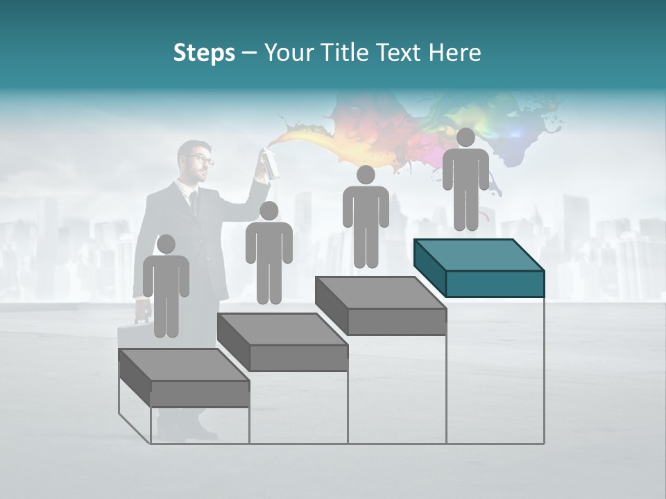 Man Way Paint PowerPoint Template