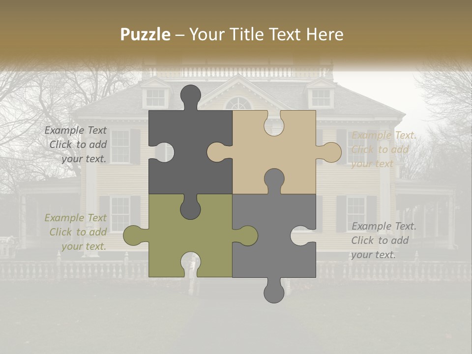 Traditional Culture Architecture House PowerPoint Template