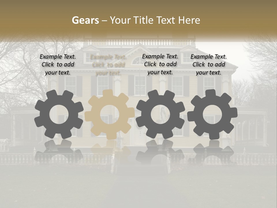 Traditional Culture Architecture House PowerPoint Template