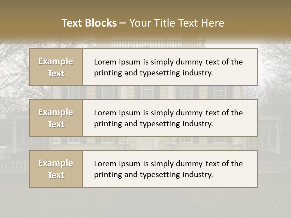 Traditional Culture Architecture House PowerPoint Template