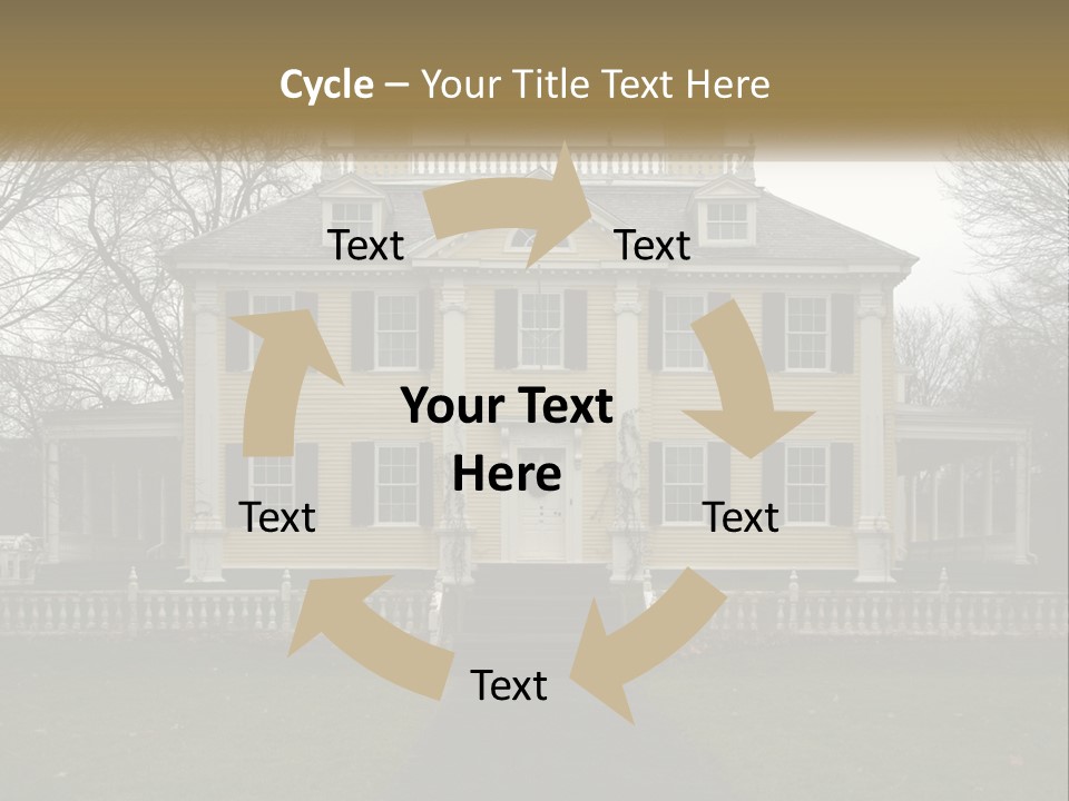 Traditional Culture Architecture House PowerPoint Template