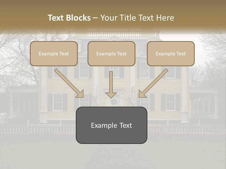 Traditional Culture Architecture House PowerPoint Template